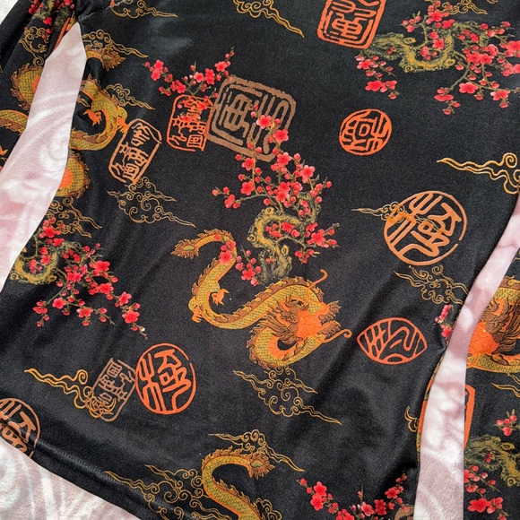 Y2K printed long sleeve top - Picture 2 of 4